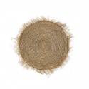 madam stoltz tapis rond seagrass herbier naturel franges