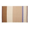 tapis moderne contemporain grosses rayures marron beige bleu hubsch
