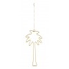 madam stoltz palmier metal dore objet decoratif a suspendre