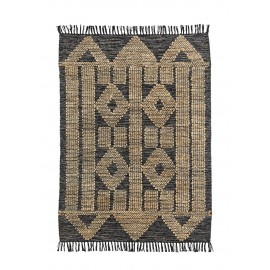 Tapis coton broderie jute Madam Stoltz