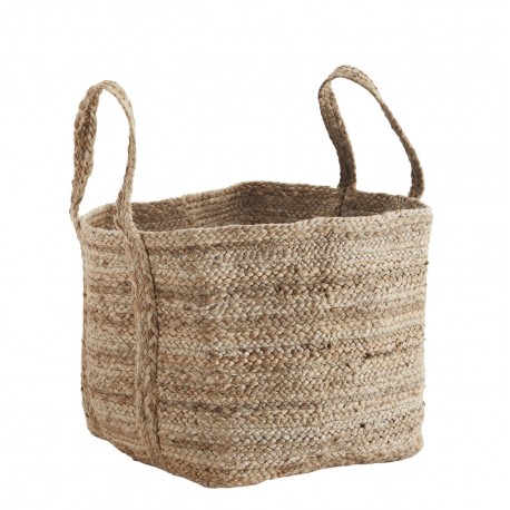 madams stoltz panier large jute naturel tresse