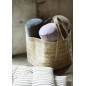 Coussin traversin salon velours Madam Stoltz vert