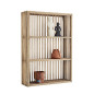 madam stoltz etagere murale rectangulaire fine bois de bambou