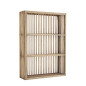 madam stoltz etagere murale rectangulaire fine bois de bambou