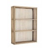 madam stoltz etagere murale rectangulaire fine bois de bambou