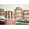 madam stoltz etagere murale rectangulaire fine bois de bambou