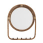 madam stoltz miroir mural rond cadre rotin avec pateres madam stoltz miroir mural rond cadre rotin avec pateres