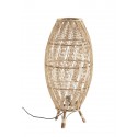 madam stoltz lampe de sol bois bambou rotin style lanterne