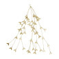 madam stoltz decoration a suspendre gui metal dore