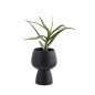 cache pot sur pied noir ceramique madam stoltz