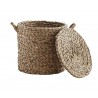 panier tresse avec couvercle seagrass herbier naturel madam stoltz