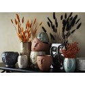 madam stoltz cache pot visage terracotta gres