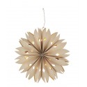 etoile lumineuse style origami 3d papier beige led madam stoltz