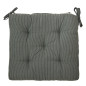 Coussin de chaise coton rayé Madam Stoltz vert Coussin de chaise coton rayé Madam Stoltz vert