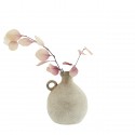 madam stoltz petit vase boule poterie terre cuite beige