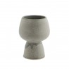 madam stoltz cache pot sur pied gobelet gres gris