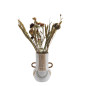 Vase terre cuite peinte motif Madam Stoltz