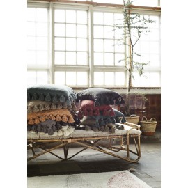 Kissenbezug aus Pompon-Baumwolle, Madam Stoltz