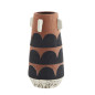 madam stoltz petit vase peint terre cuite motif noir