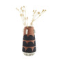 madam stoltz petit vase peint terre cuite motif noir