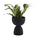 madam stoltz grand cache pot sur pied design metal noir