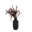 madam stoltz vase design contemporain metal noir