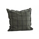 grande housse de coussin a carreaux vert fonce madam stoltz