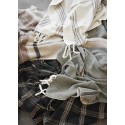 Plaid coton rayé franges Madam Stoltz