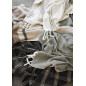 Plaid coton rayé franges Madam Stoltz Plaid coton rayé franges Madam Stoltz