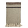 Plaid couverture coton rayures Madam Stoltz