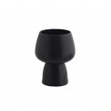 petit cache pot sur pied gres noir madam stoltz