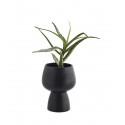 petit cache pot sur pied gres noir madam stoltz