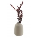 madam stoltz vase gres mat texture forme organique gris