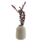 madam stoltz vase gres mat texture forme organique gris