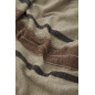 Plaid couverture coton rayures Madam Stoltz