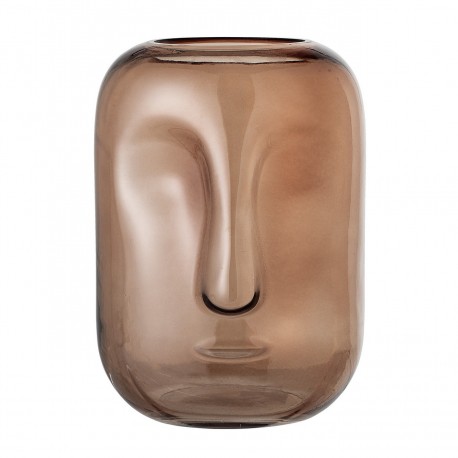 Vase en verre forme de visage Bloomingville Amida