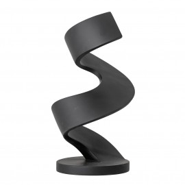 bloomingcille sculpture design noire piece ondulee polyresine siele