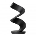 bloomingcille sculpture design noire piece ondulee polyresine siele