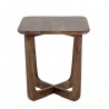 bloomingville table d appoint bois fonce manguier massif rine