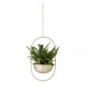 bloomingville porte plante suspendu metal dore style neo art deco