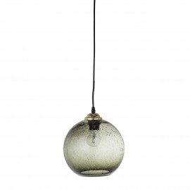 bloomingville suspension boule verre bulle vert style retro vintage