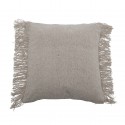 Coussin à carreaux coton franges Bloomingville Fryd