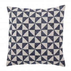 Coussin coton motif Bloomingville Darnel