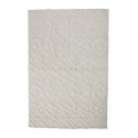bloomingville tapis coton blanc motif relief billa 140 x 200 cm