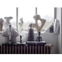 bloomingville sculpture tete serre livres polyresine gris baldur