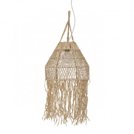 bloomingville suspension raphia naturel frange style boho