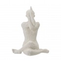 bloomingville statuette blanche yoga fille position meditation