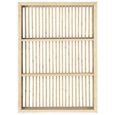 etagere murale rectangulaire bois clair bambou ib laursen