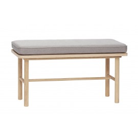 Banc scandinave bois coussin Hübsch