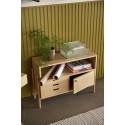 hubsch petit buffet bas buffet meuble rangement bois clair scandinave